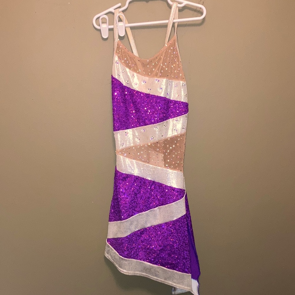 Large baton twirling or dance skirted costume